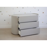 Комод Lagom 3 ящика ширина 120 см (серо-бежевый)