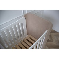 Кроватка KIDI Soft mini cпальное место 60*120 см (бежевый)