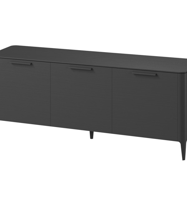 Тумба Type oak 3 двери ширина 180 см (черный)