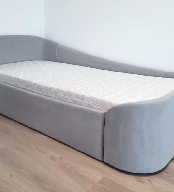 Диван-кровать KIDI Soft с низким изножьем 90*200 см R (серый)