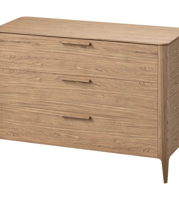 Комод Type oak 3 ящика ширина 120 см (натуральный дуб)