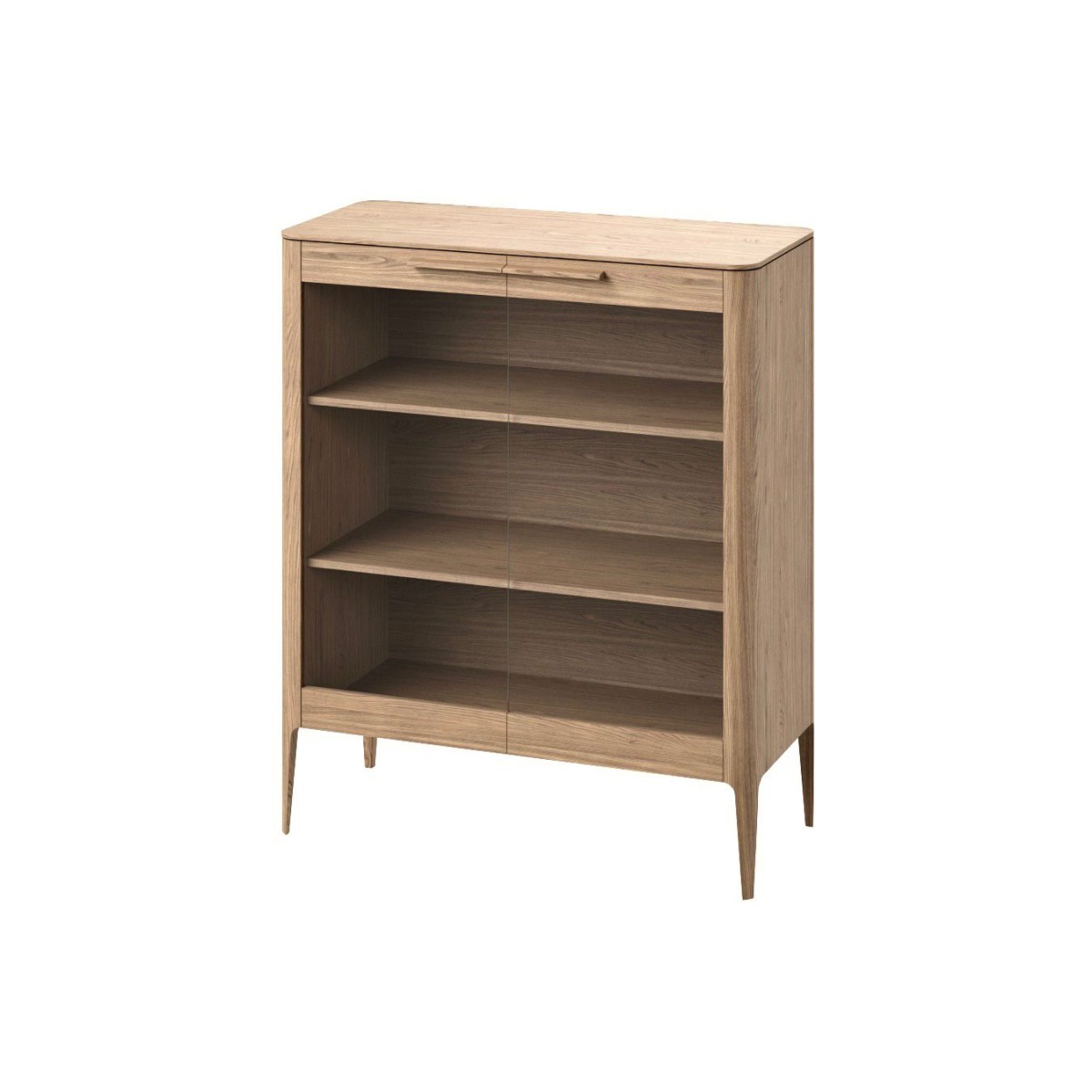 Витрина Type oak стеклянная высота 120 см (натуральный дуб)
