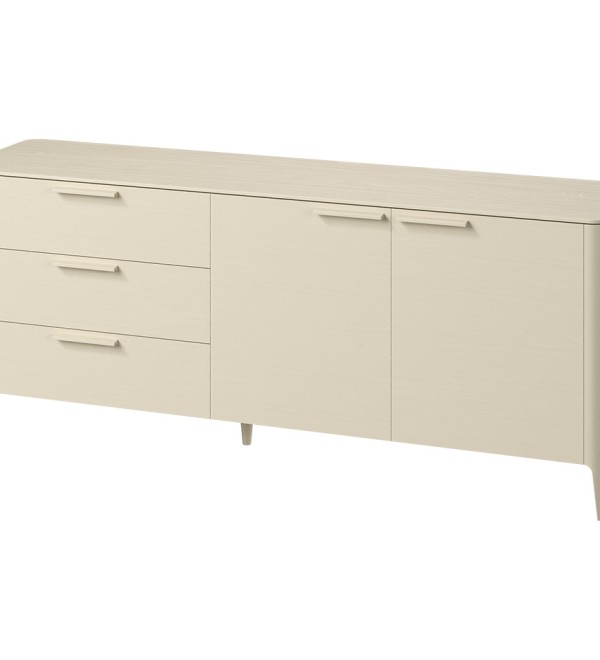 Тумба Type oak 3 ящика 2 двери L (молочный)