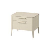 Тумба прикроватная Type oak 2 ящика ширина 60 см (молочный)