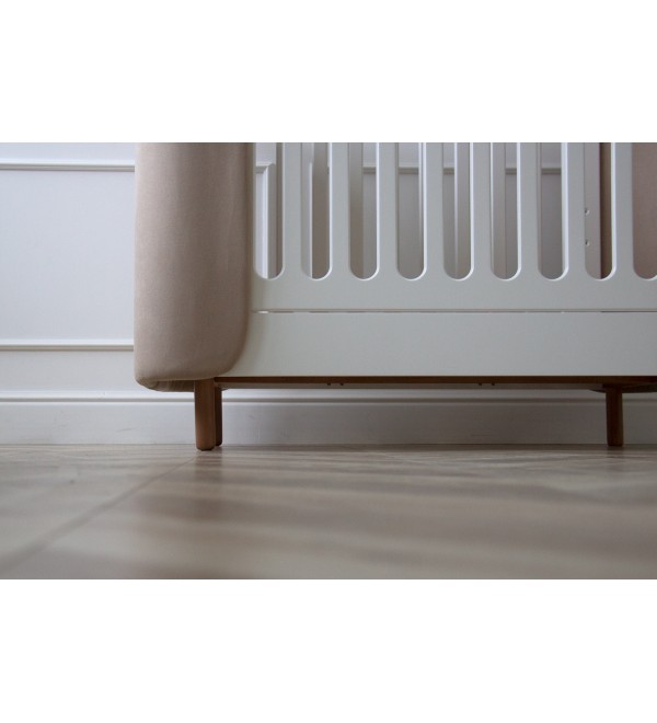 Кроватка KIDI Soft mini cпальное место 60*120 см (бежевый)