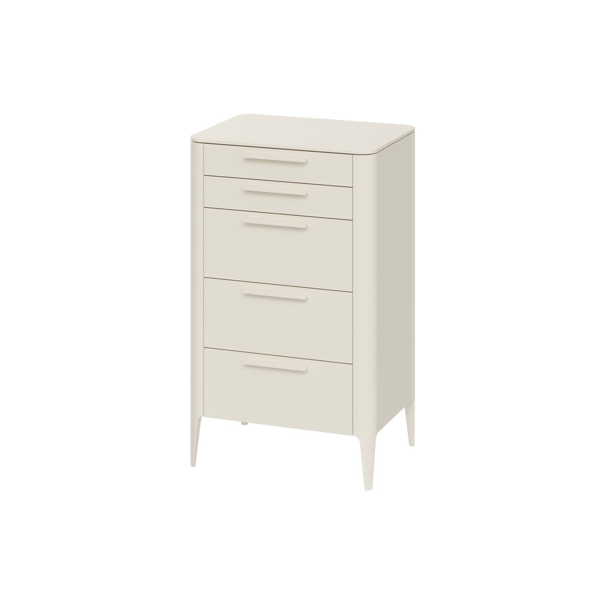 Комод Type высокий 5 ящиков (молочный)