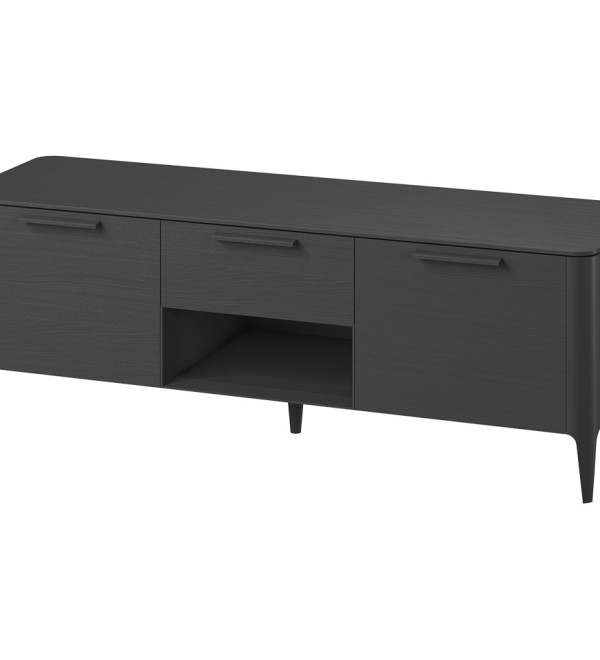 Тумба Type oak под ТВ ширина 160 см (черный)