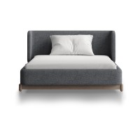 Кровать Basic спальное место 120*200 см (серый, рогожка)
