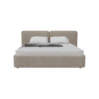 Кровать двуспальная Hub Soft 180 см (бежевый, букле)