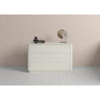 Комод Tammi 3 ящика ширина 120 см (молочный)