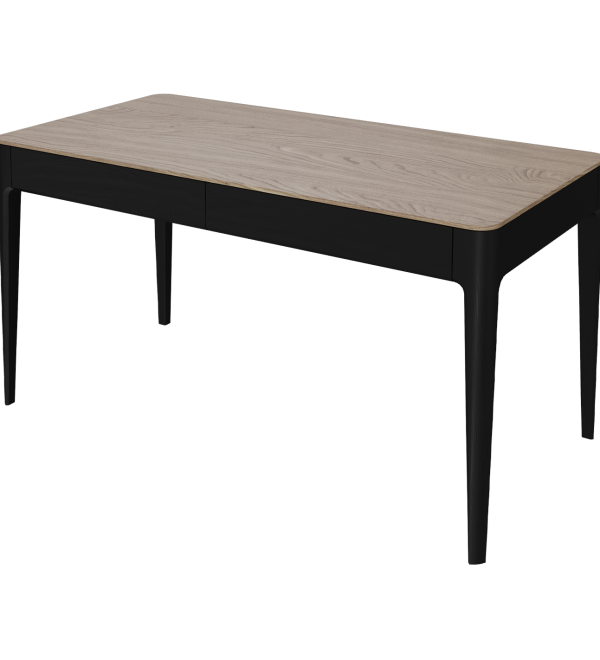 Стол письменный Type oak 140*70 см (натуральный дуб, черный)
