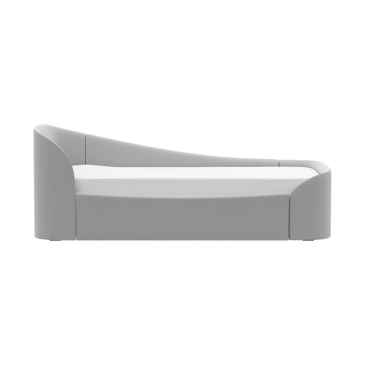Диван-кровать KIDI Soft с низким изножьем 90*200 см R (серый)