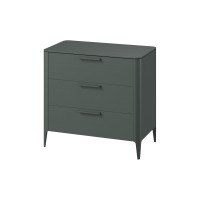 Комод Type oak 3 ящика ширина 90 см (темно-серый)