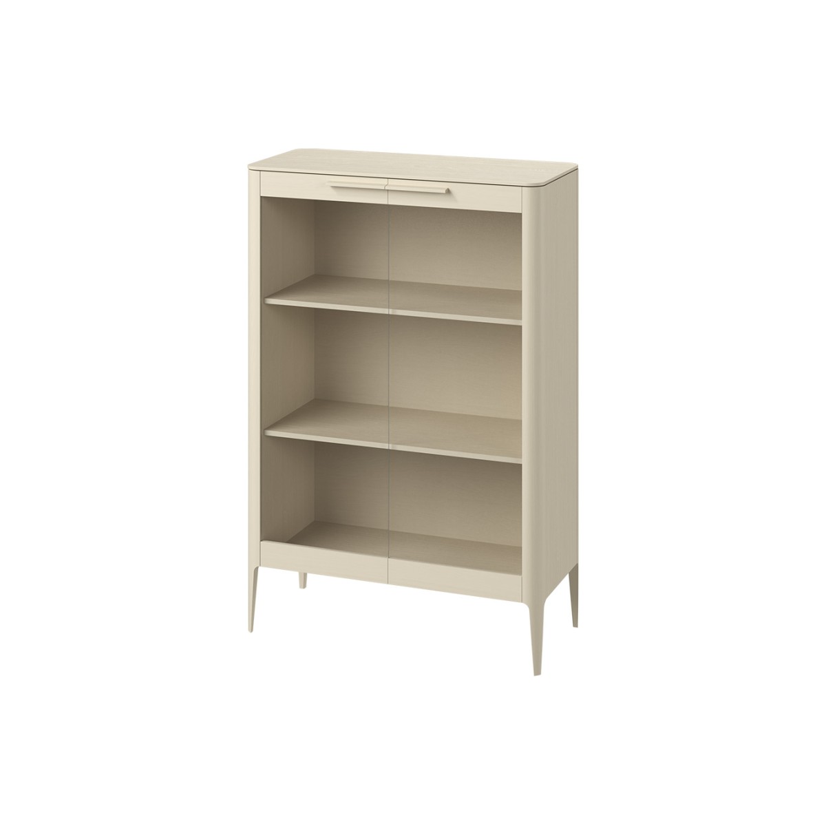 Витрина Type oak стеклянная высота 150 см (молочный)