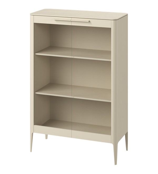 Витрина Type oak стеклянная высота 150 см (молочный)