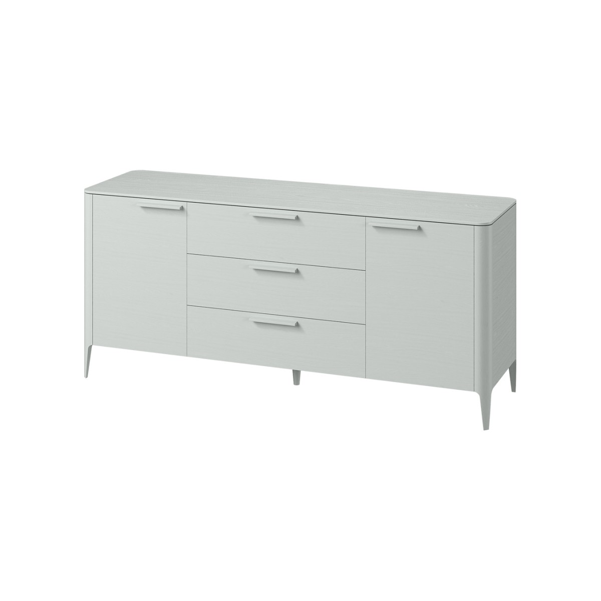 Тумба Type oak 2 двери 3 ящика (светло-серый)