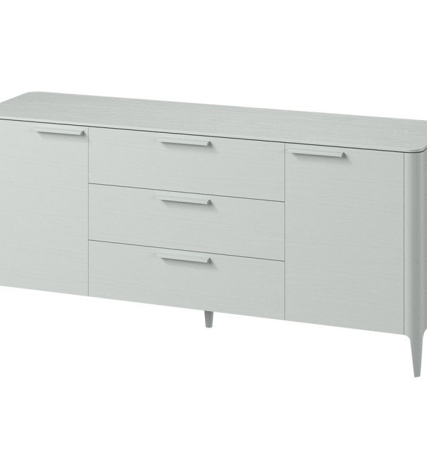Тумба Type oak 2 двери 3 ящика (светло-серый)