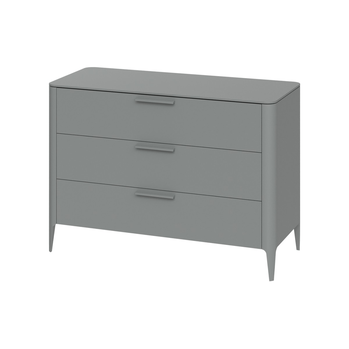 Комод Type 3 ящика ширина 120 см (серый)