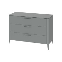 Комод Type 3 ящика ширина 120 см (серый)
