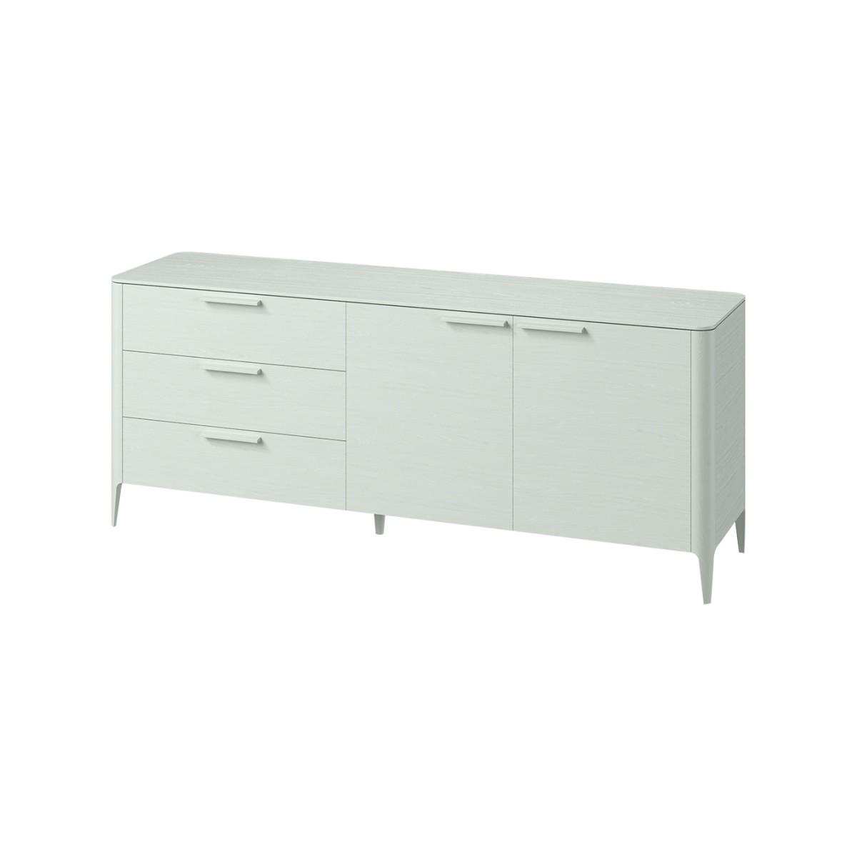 Тумба Type oak 3 ящика 2 двери L (белый)