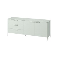 Тумба Type oak 3 ящика 2 двери L (белый)