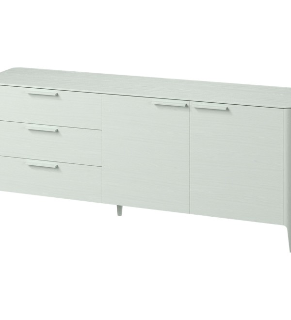Тумба Type oak 3 ящика 2 двери L (белый)