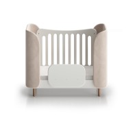 Кроватка KIDI Soft mini cпальное место 60*120 см (бежевый)