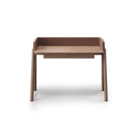Консоль Basic 120*45 см (натуральный дуб, кирпичный экокожа)