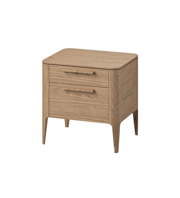 Тумба прикроватная Type oak 2 ящика ширина 50 см (натуральный дуб)