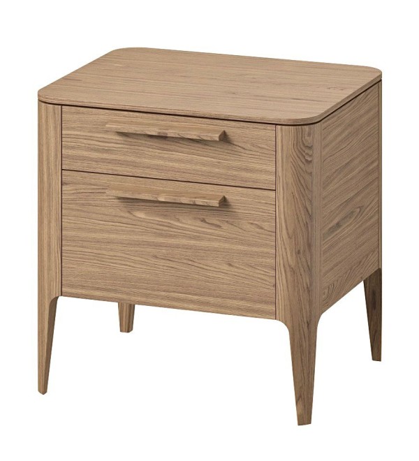 Тумба прикроватная Type oak 2 ящика ширина 50 см (натуральный дуб)