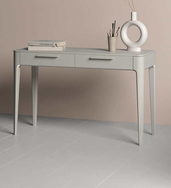Консоль Type oak 2 ящика ширина 120 см (серо-бежевый)