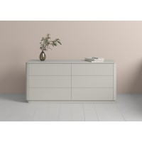 Комод Tammi 6 ящиков ширина 170 см (серо-бежевый)