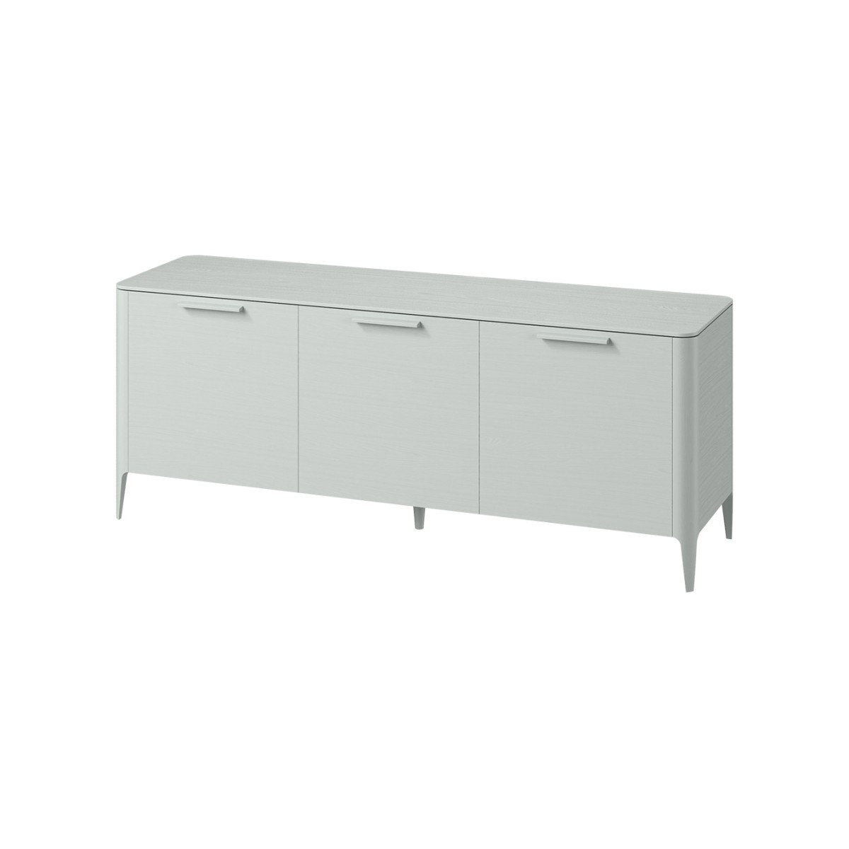 Тумба Type oak 3 двери ширина 180 см (светло-серый)