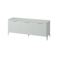 Тумба Type oak 3 двери ширина 180 см (светло-серый)