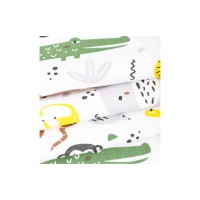 Простынь для кроватки KIDI soft от 0 до 4 лет, размер 63*133 см (солнечная африка, трикотаж)