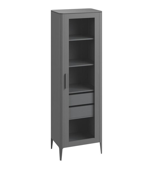 Витрина Type oak стеклянная высота 200 см R (серый)