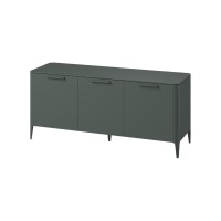 Тумба Type oak 3 двери ширина 160 см (темно-серый)