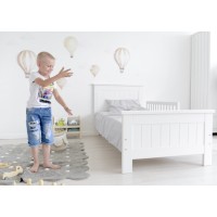 Кровать подростковая Wood (белый)