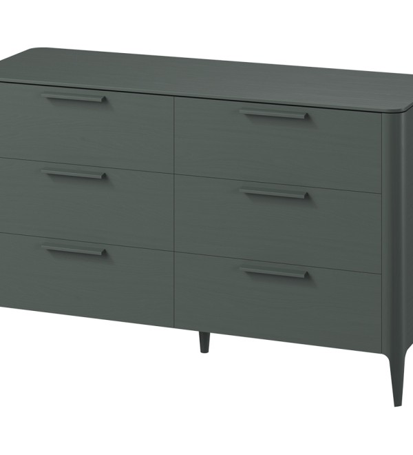 Комод Type oak 6 ящиков ширина 170 см (темно-серый)