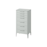 Комод Type oak высокий 7 ящиков (светло-серый)