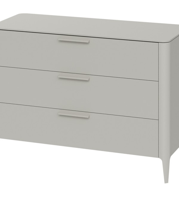 Комод Type 3 ящика ширина 120 см (серо-бежевый)