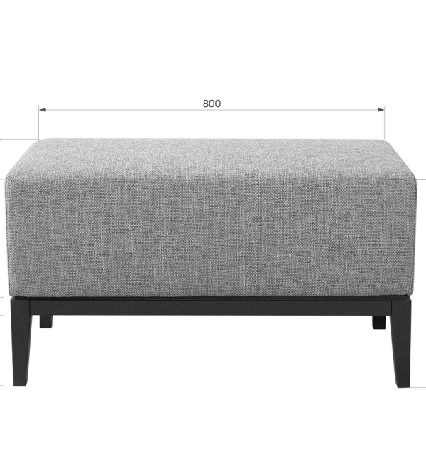 Банкетка Fjord 80 см (светло-серый Prime, бук)