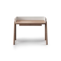 Консоль Basic 120*45 см (натуральный дуб, молочный экокожа)