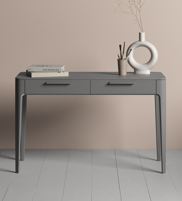 Консоль Type oak 2 ящика ширина 120 см (серый)