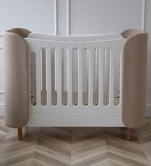 Кроватка KIDI Soft mini cпальное место 60*120 см (бежевый)