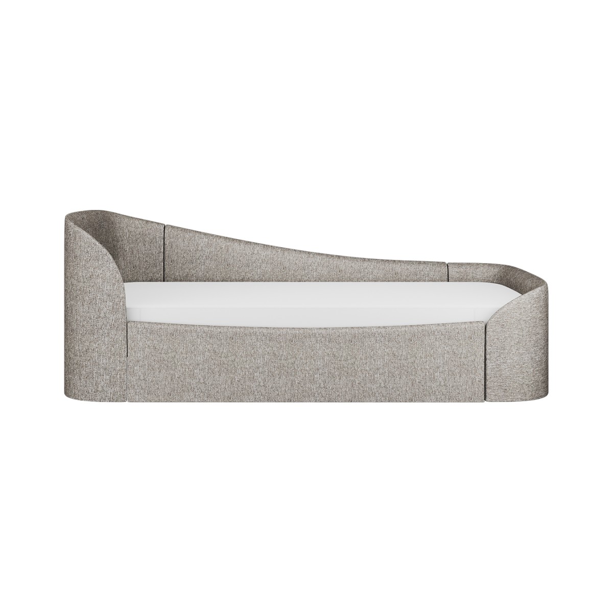 Диван-кровать KIDI Soft с низким изножьем 90*200 см R (коричневый, рогожка)