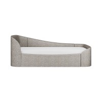 Диван-кровать KIDI Soft с низким изножьем 90*200 см R (коричневый, рогожка)