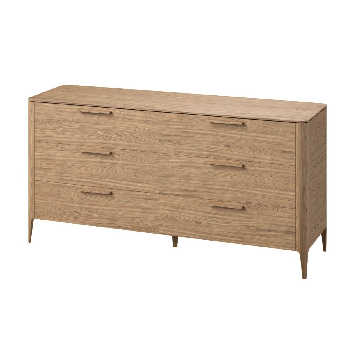 Комод Type oak 6 ящиков ширина 170 см (натуральный дуб)