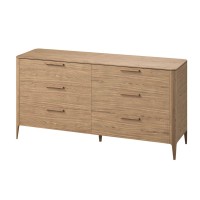 Комод Type oak 6 ящиков ширина 170 см (натуральный дуб)