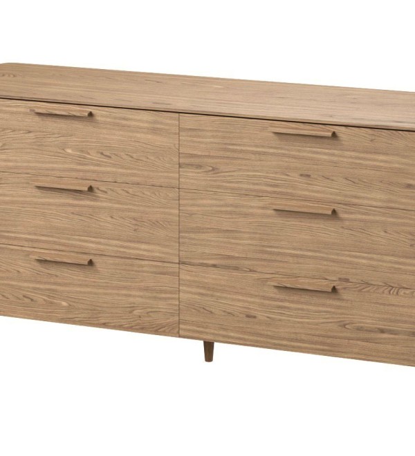 Комод Type oak 6 ящиков ширина 170 см (натуральный дуб)